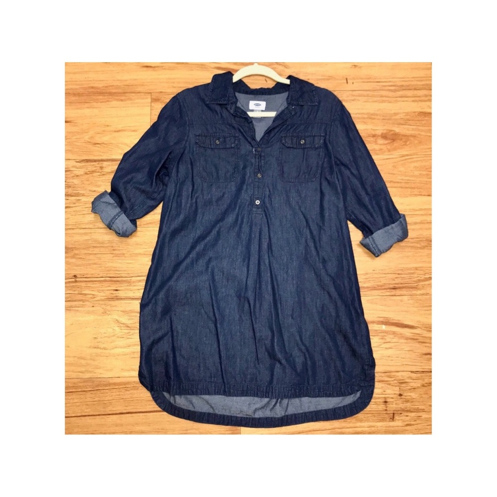 Denim Chambray Shirt Dress